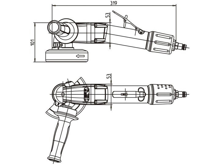 Угловая шлифмашина GA811-100BX