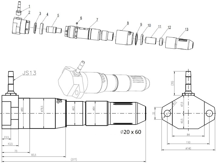 SKK 9-D (Ø20x60)