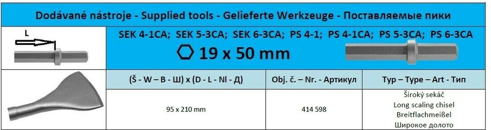 Hex19 x 50 Breitflachmeißel 2