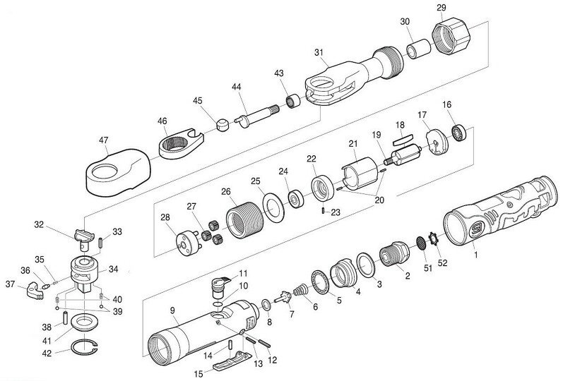 Ratchet Wrench 3/8” SI-1340EX