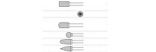 Grinding insert for steel- and cast iron-Shaft